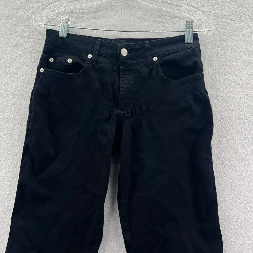 Fabrizio Gianni Stretch Jeans Womens 2‎ Black 28x28 USA Straight Leg Pants Work